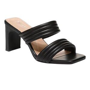 ALFANI STANTONN Women's Quilted Strap Heel Sandals Black Size 10.5